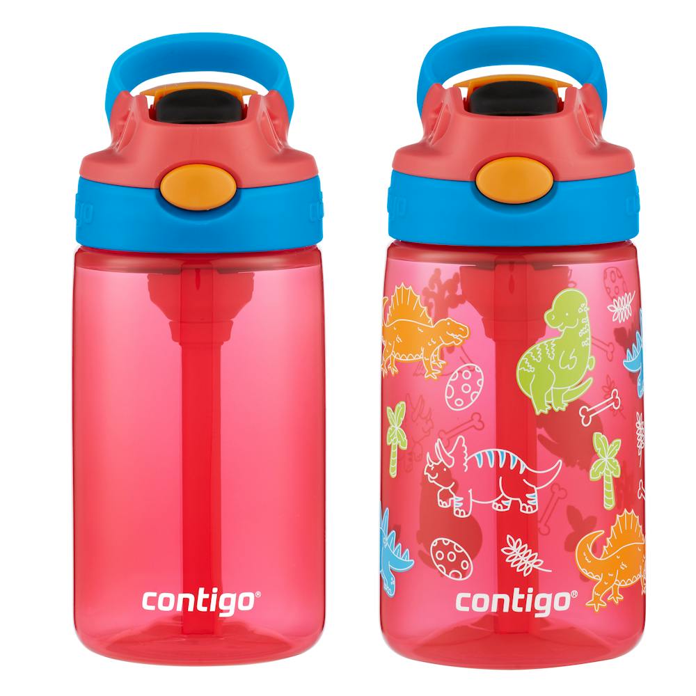 Contigo® Kids Water Bottle with Redesigned AUTOSPOUT® Straw, 14 oz, 2 pack nxm6