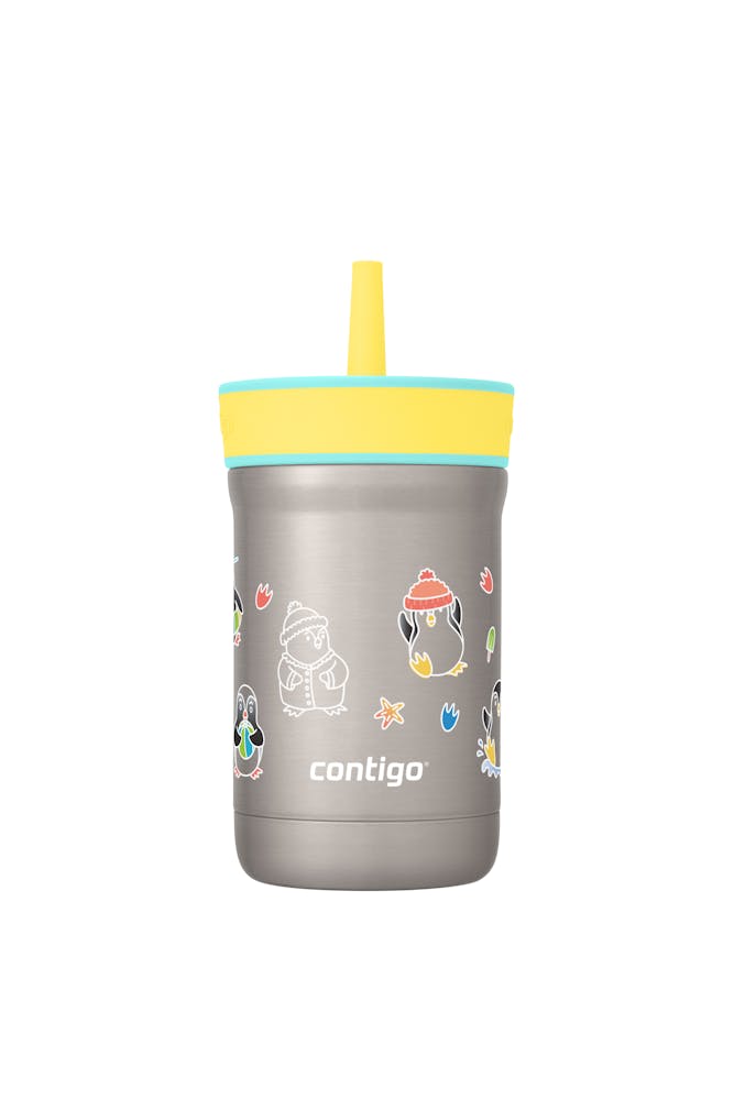 Contigo® Kids Leighton Spill-Proof Stainless Steel Tumbler with Straw, 12oz ZMAJ