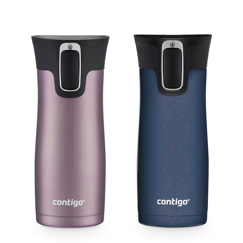 Contigo® West Loop 2.0 Leak-Proof Spill-Proof Insulated Stainless Steel Travel Mug, 16oz., 2 Pack SVu3