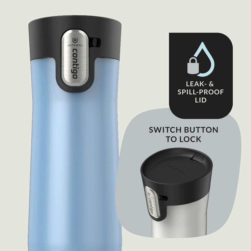 Contigo® AUTOSEAL® West Loop Vacuum-Insulated Stainless Steel Travel Mug with Easy-Clean Lid, 20 oz, 2-Pack