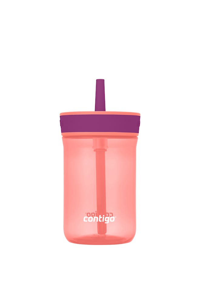 Contigo® Kids’ Leighton Straw Tumbler with Spill-Proof Leak-Proof Lid, 14oz Eo22