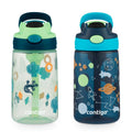 Contigo® Kids Water Bottle with Redesigned AUTOSPOUT® Straw, 14 oz, 2 pack HdL4