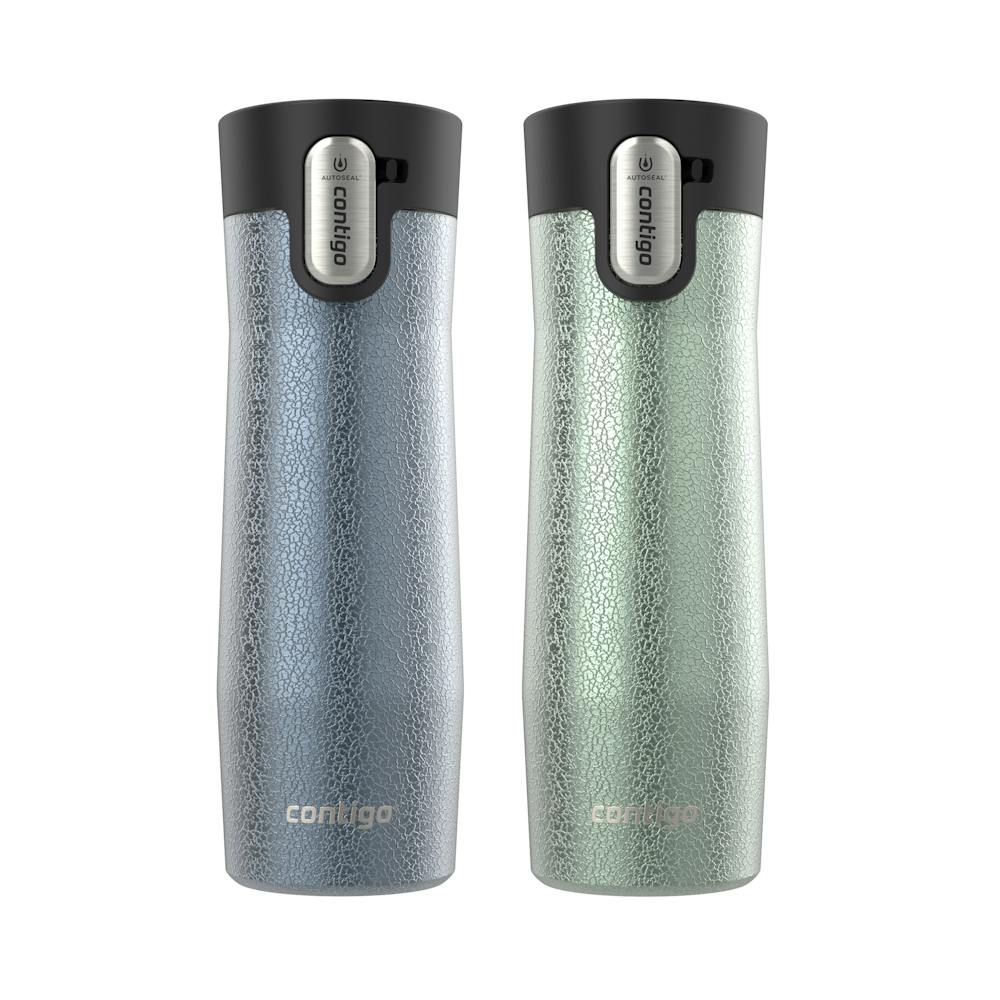 Contigo® AUTOSEAL® West Loop Vacuum-Insulated Stainless Steel Travel Mug with Easy-Clean Lid, 20 oz, 2-Pack ScMU