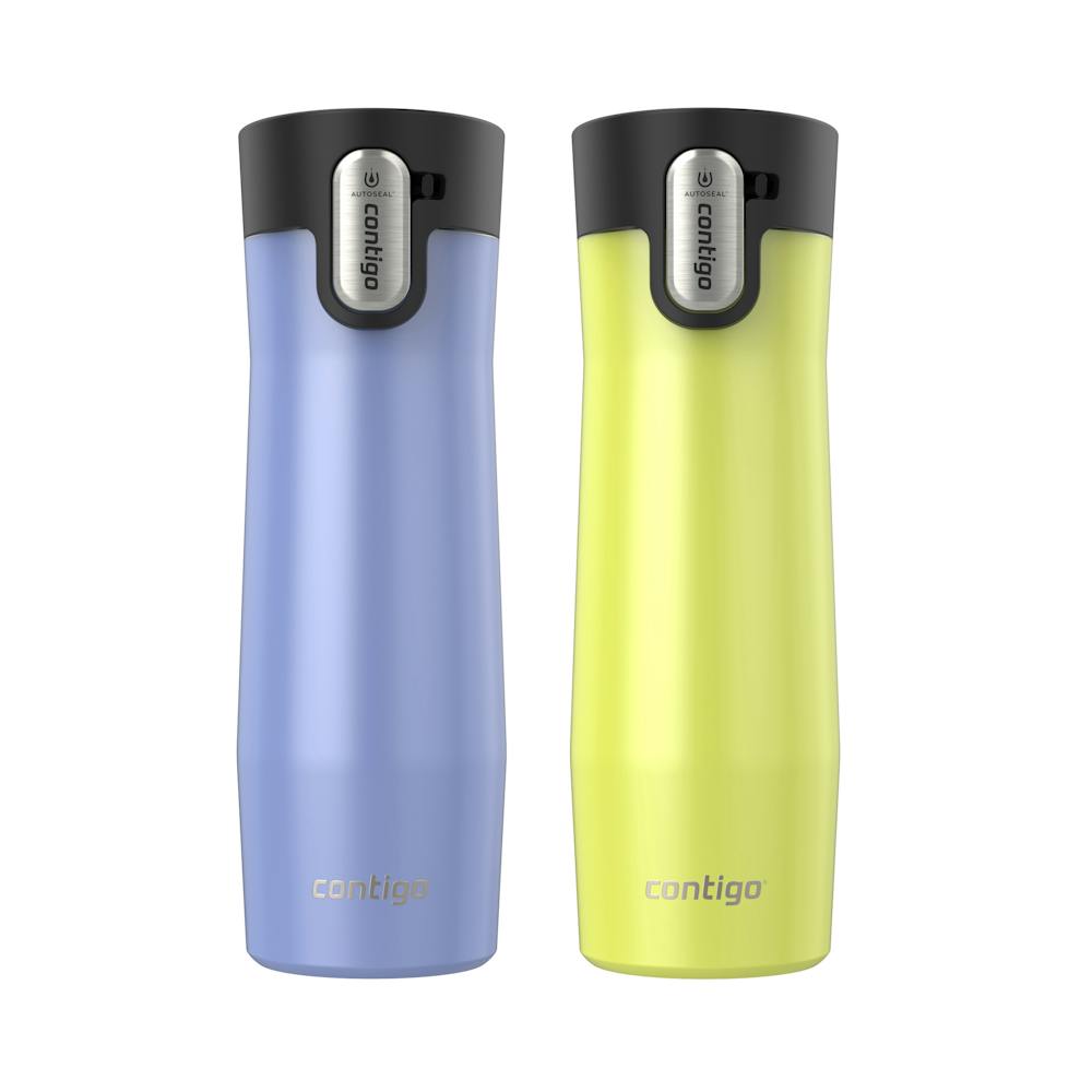Contigo® AUTOSEAL® West Loop Vacuum-Insulated Stainless Steel Travel Mug with Easy-Clean Lid, 20 oz, 2-Pack ksiX