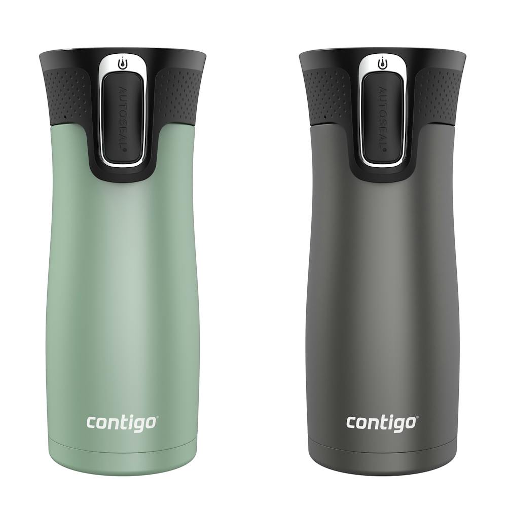 Contigo® West Loop 2.0 Leak-Proof Spill-Proof Insulated Stainless Steel Travel Mug, 16oz., 2 Pack 6nVa