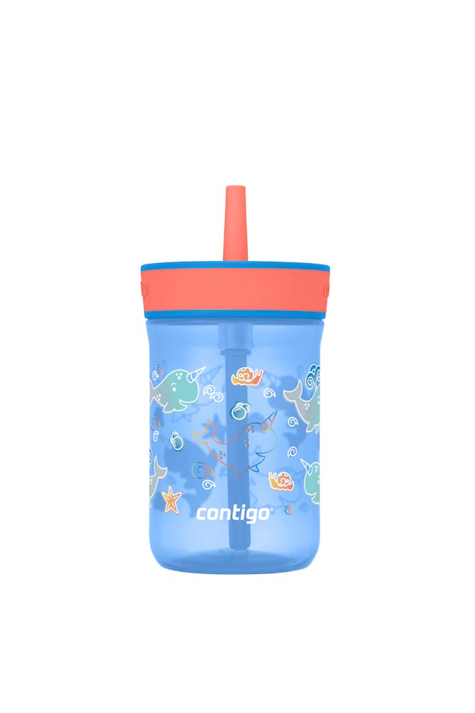 Contigo® Kids’ Leighton Straw Tumbler with Spill-Proof Leak-Proof Lid, 14oz OHL5