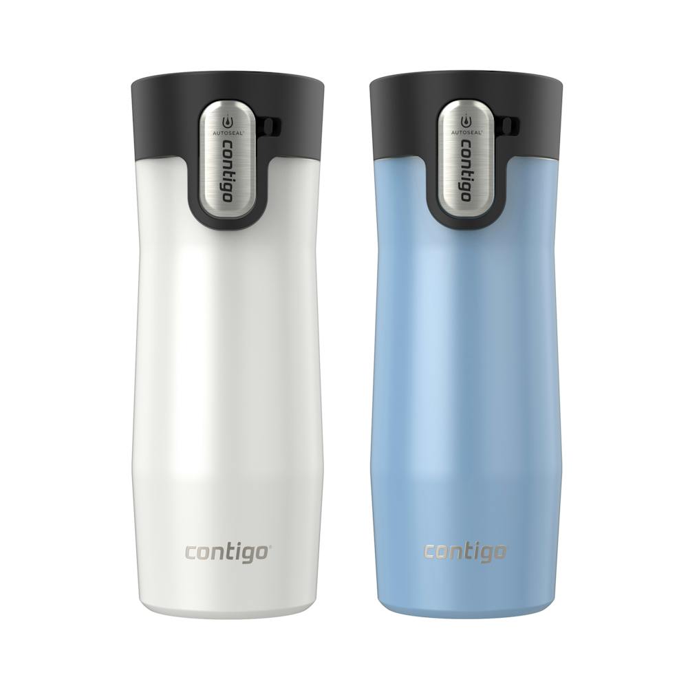 Contigo® AUTOSEAL® West Loop Vacuum-Insulated Stainless Steel Travel Mug with Easy-Clean Lid, 16 oz, 2-Pack O8GG