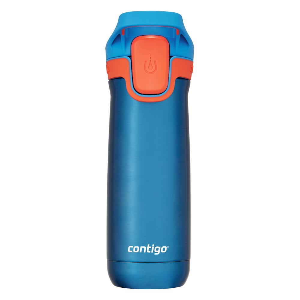 Contigo® Kids’ Casey Stainless Steel Water Bottle with Spill-Proof Leak-Proof Lid, 13oz E2Av